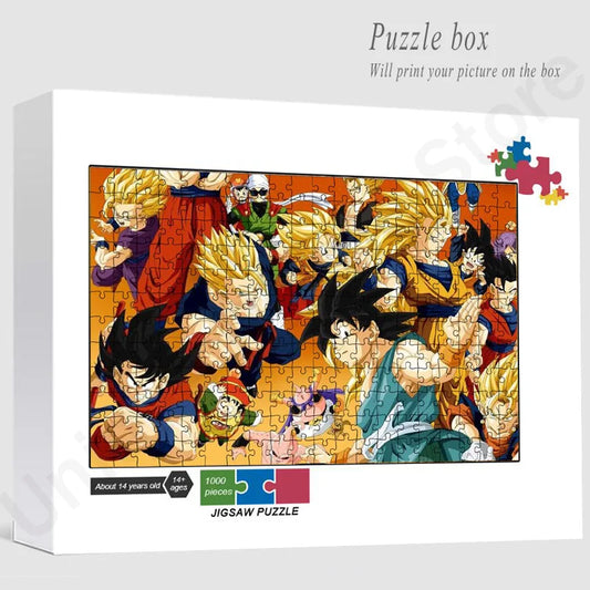 Dragon Ball Anime Jigsaw Puzzles 1000Pcs Wooden Puzzle Adults Fun Educational Games Brain Teaser Toys for Kids Family Table Game