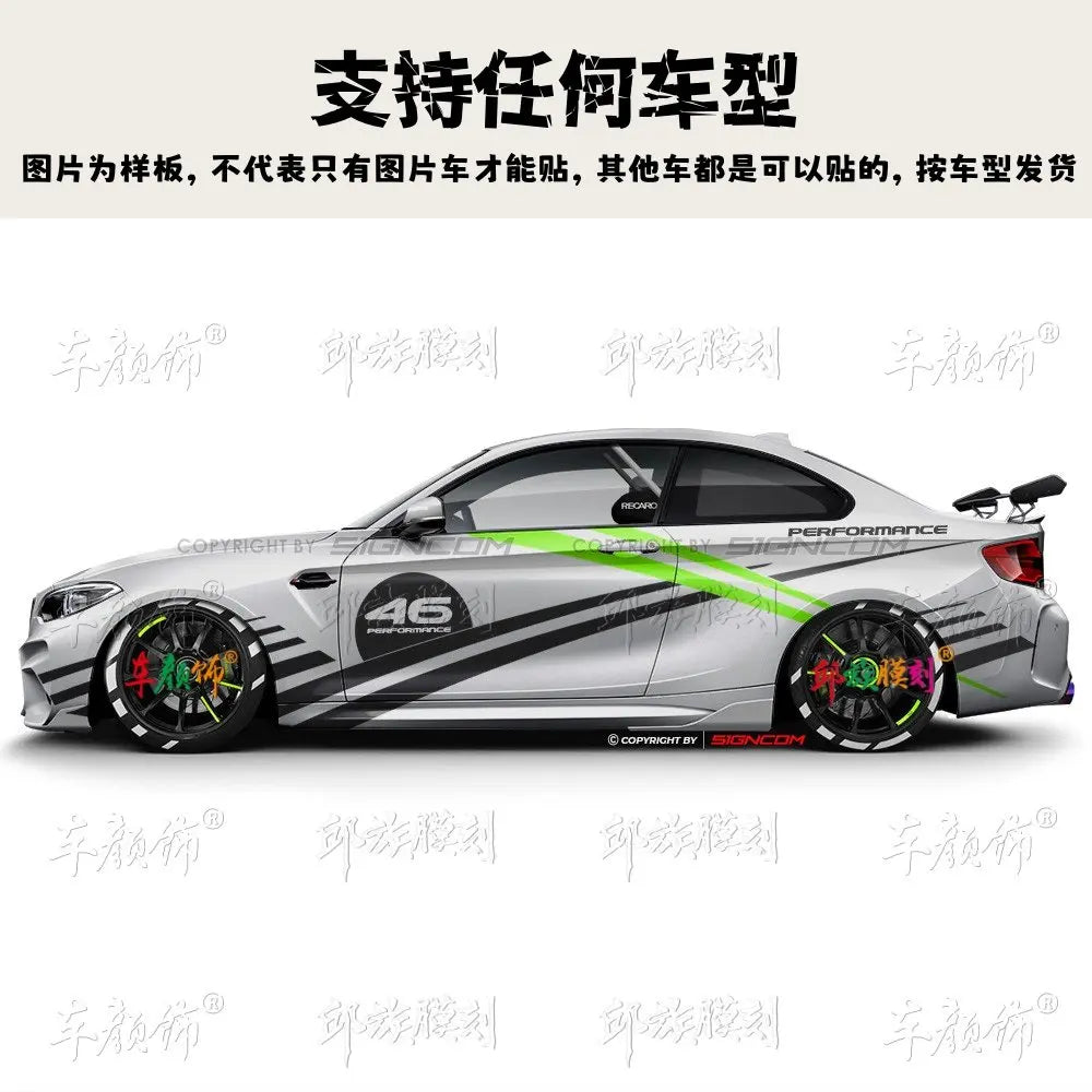 Car Vinyl stickers body decoration sporty Customized racing decals modified accessories FOR BMW 3 4 5 Series M2 M3 M4 M5
