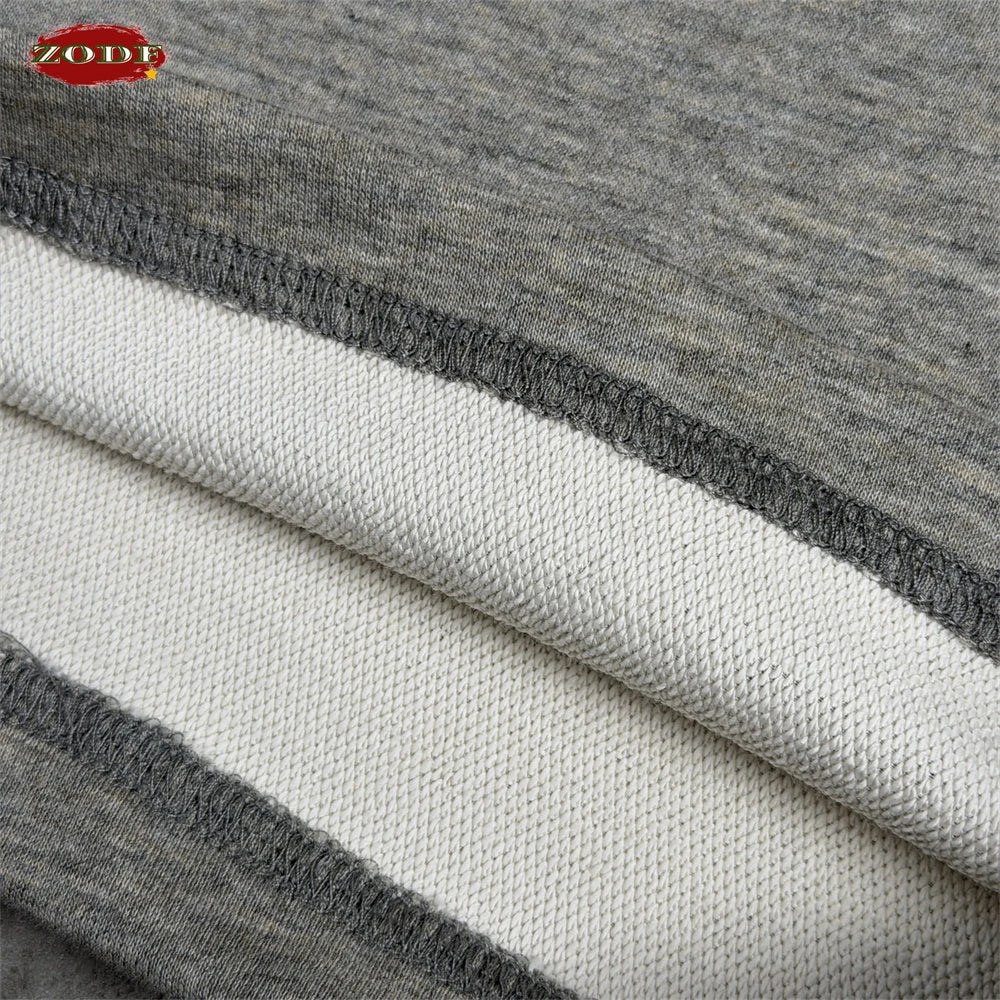 ZODF New Autumn Men Old Money Style Solid Pants Unisex Casual 320gsm Loose Comfortable Soft Straight Trousers HY1295