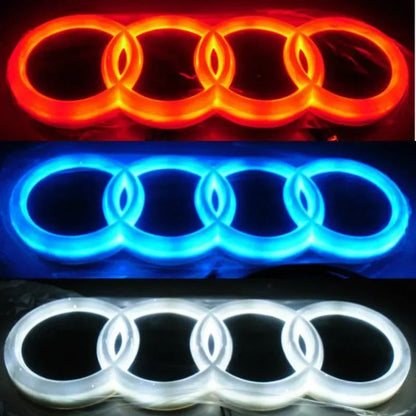 18X5.8CM LED Badge Light Exterior for Audi Q2 Q8 A1 A2 Q3 A3 A4 A5 A6 A7 A8 Q5 Q7 TT Car Rear Trunk Emblem Sticker Accessories