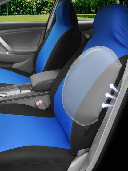 AUTOKING Multicolor Universal Car Seat Covers Front Interior Seat Covers Protection Accessories Fit for Auto Vehicle Truck SUV