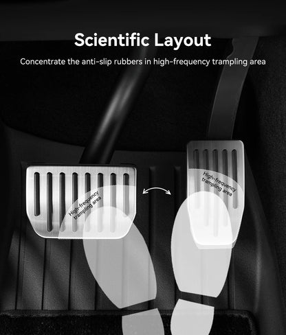 YZ For Tesla Model 3 Y/YL Highland Juniper 2019-2026 Foot Pedals Cover Accessories Snap-fit Car Alloy Accelerator Brake Pedal