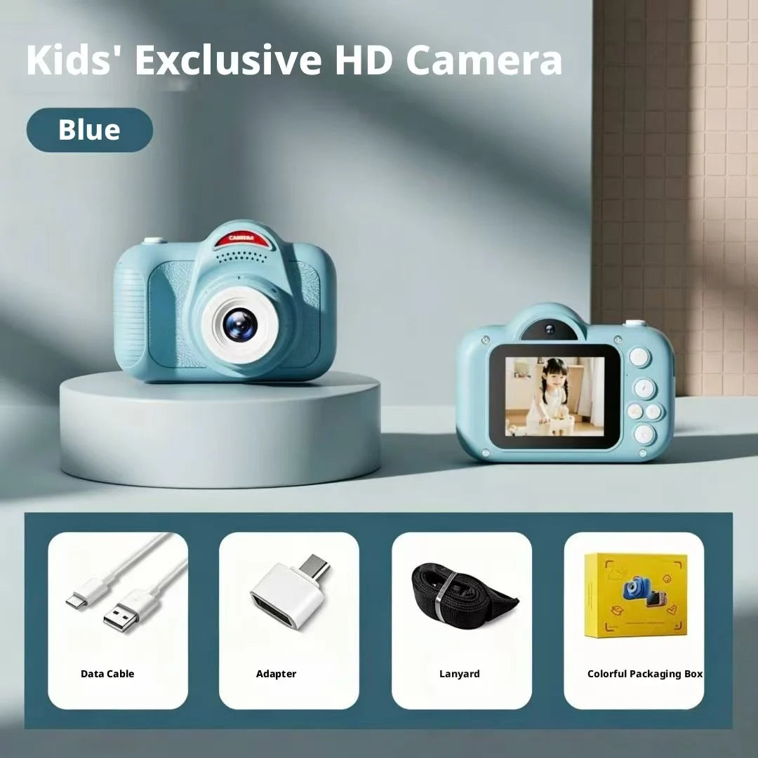 2026 New Kids Camera Cartoon Mini Digital Camera HD 1080P Video Recorder Portable Toddler Toys Birthday Gift for Boys Girls