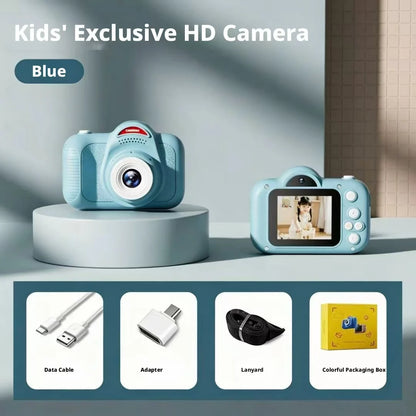 2026 New Kids Camera Cartoon Mini Digital Camera HD 1080P Video Recorder Portable Toddler Toys Birthday Gift for Boys Girls
