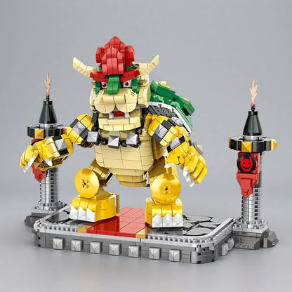 1000+/PCS Monster King building block set, Fire-breathing dinosaur model, boy puzzle toys, desktop ornaments, birthday gifts