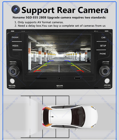 Noname 5GD035280B MIB Carplay Car Radio for VW Golf MK7 MK7.5 Passat B8 Sportvan Tiguan Bluetooth 6.5 inch Android Auto Player