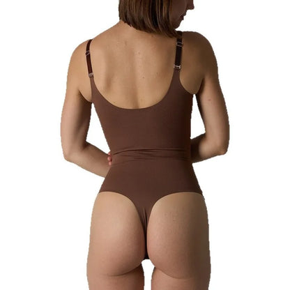 High Stretch Seamless Bodysuit Tummy Control Butt Lifting Slimming One Piece Shapewear
