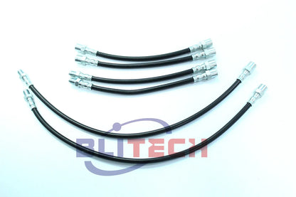 Stainless Racing Steel Brake Line Kit Cables For BMW E36 E34 E32 Red Blue Silver Black