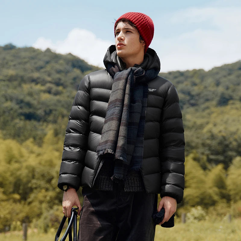 Semir Down Jacket Men Winter 90% Down Fill Lightweight Goose Down 2025 New Couple Removable Hooded Outerwear Men's Wear