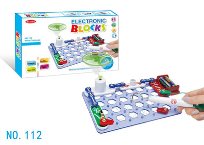 Educational Electronic Building Blocks for Kids - New Circuit Scientific Experiment Assembled Toys for Children's Exploration 8+