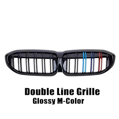 XVIP Front Bumper Kidney Grill Diamonds Style Grille For BMW 3-Series G20 G21 2019-2022 318i 320i 320d 330i 340i 340d M Sport