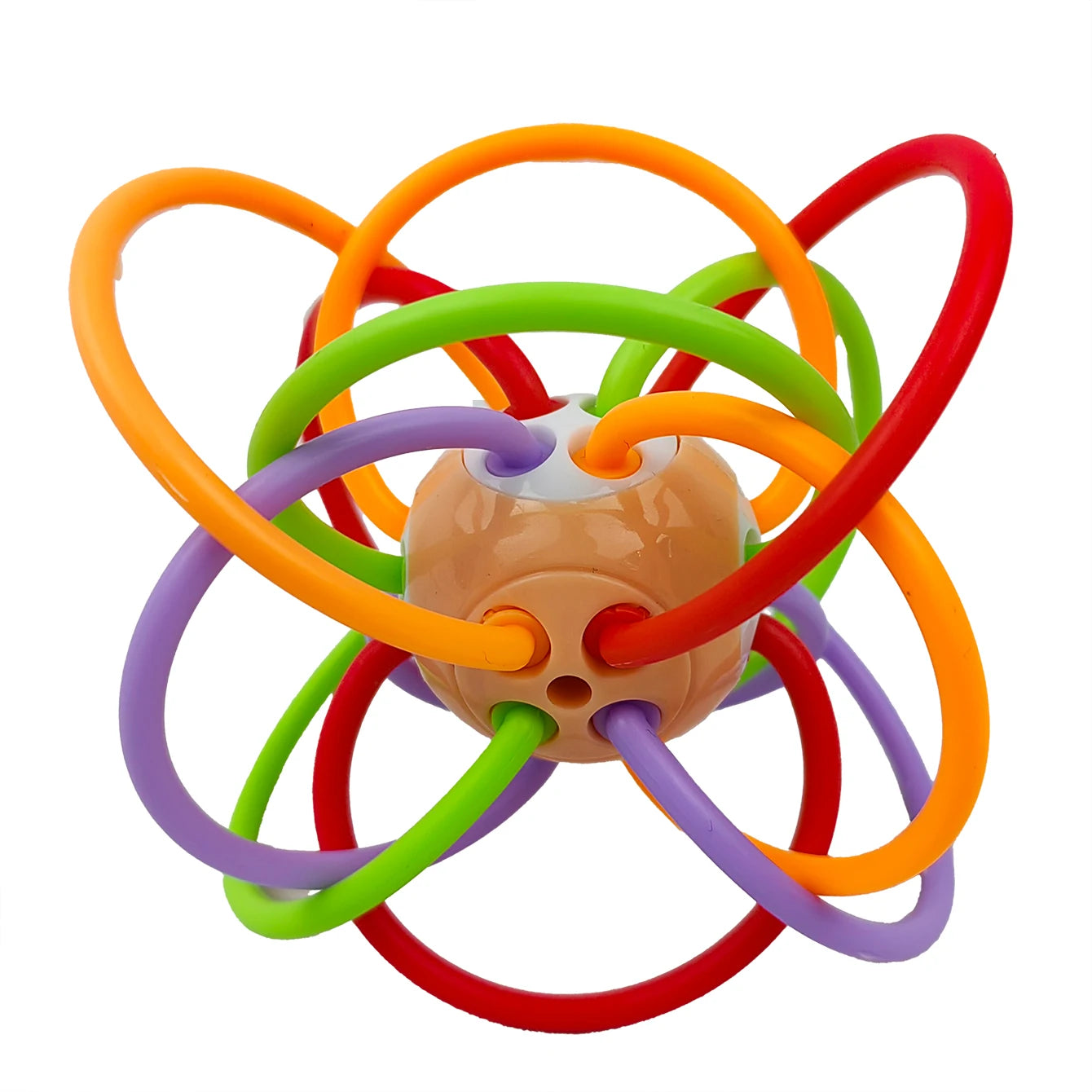Manhattan square golfer grips teether grinding ball educational toy ball