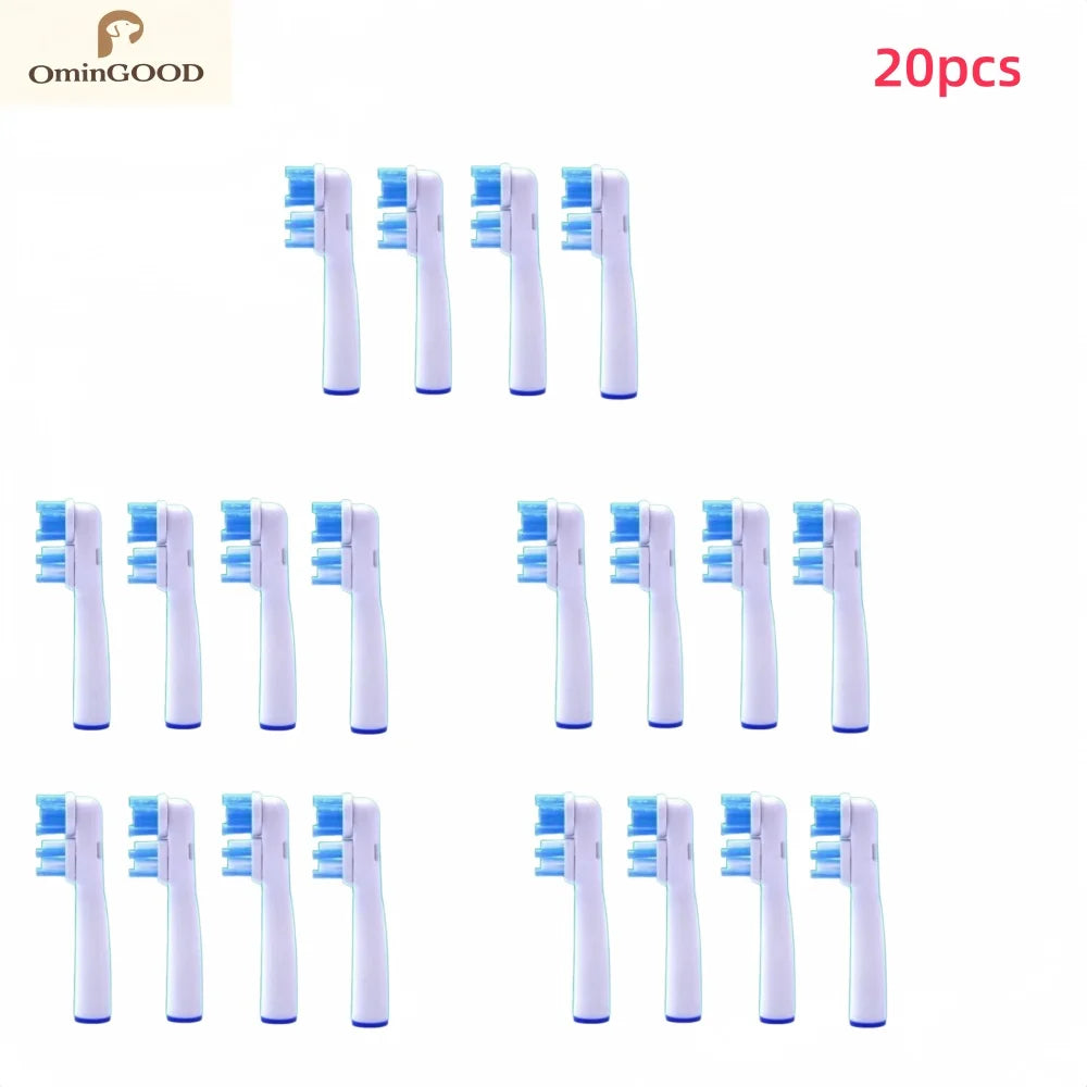 4-24pcs Dual Clean Replacement Brush Head Compatible with OralB Electric Toothbrushes Fit 100 500 1000 2000 3000 5000 6000 7000