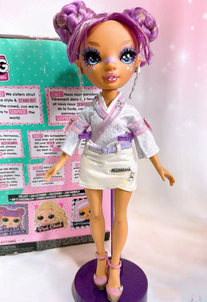 New Rainbow Doll High 25-30cm Fashionable Super Large Sister DIY Dress up Doll Toy Not Including Bracket Excluding packaging box