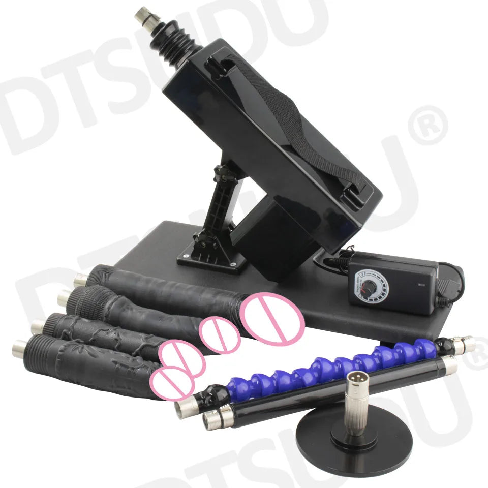 Female Sex Machine with Dildo and Masturbation Cup, Hands-Free G-Spot Clitoral Stimulation, Adult Sex Machine