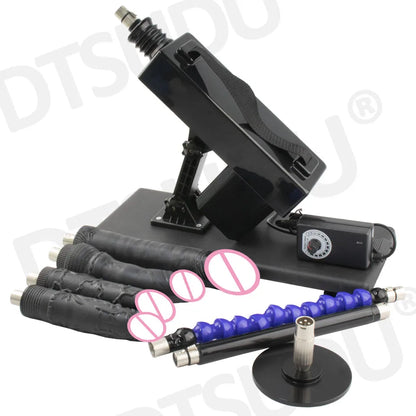 Female Sex Machine with Dildo and Masturbation Cup, Hands-Free G-Spot Clitoral Stimulation, Adult Sex Machine
