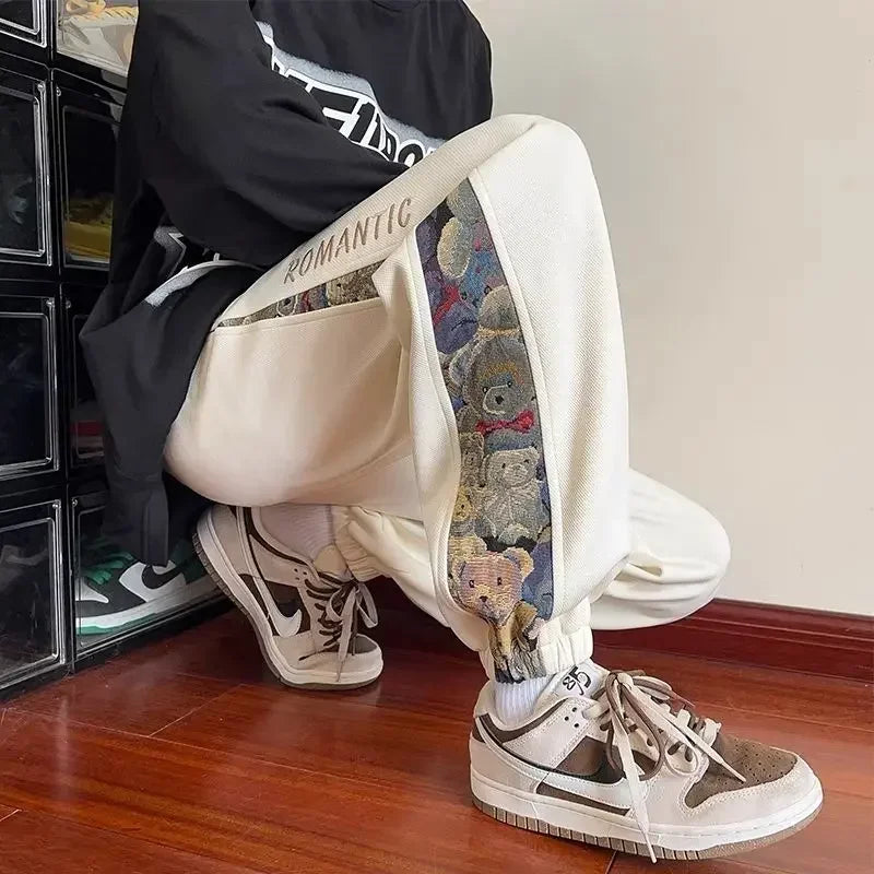 Goth Autumn and Winter Thin Trousers Graphic Grey Summer Man Sports Pants Harem Sweatpants for Men Sweatshirt Jogger Big Tall