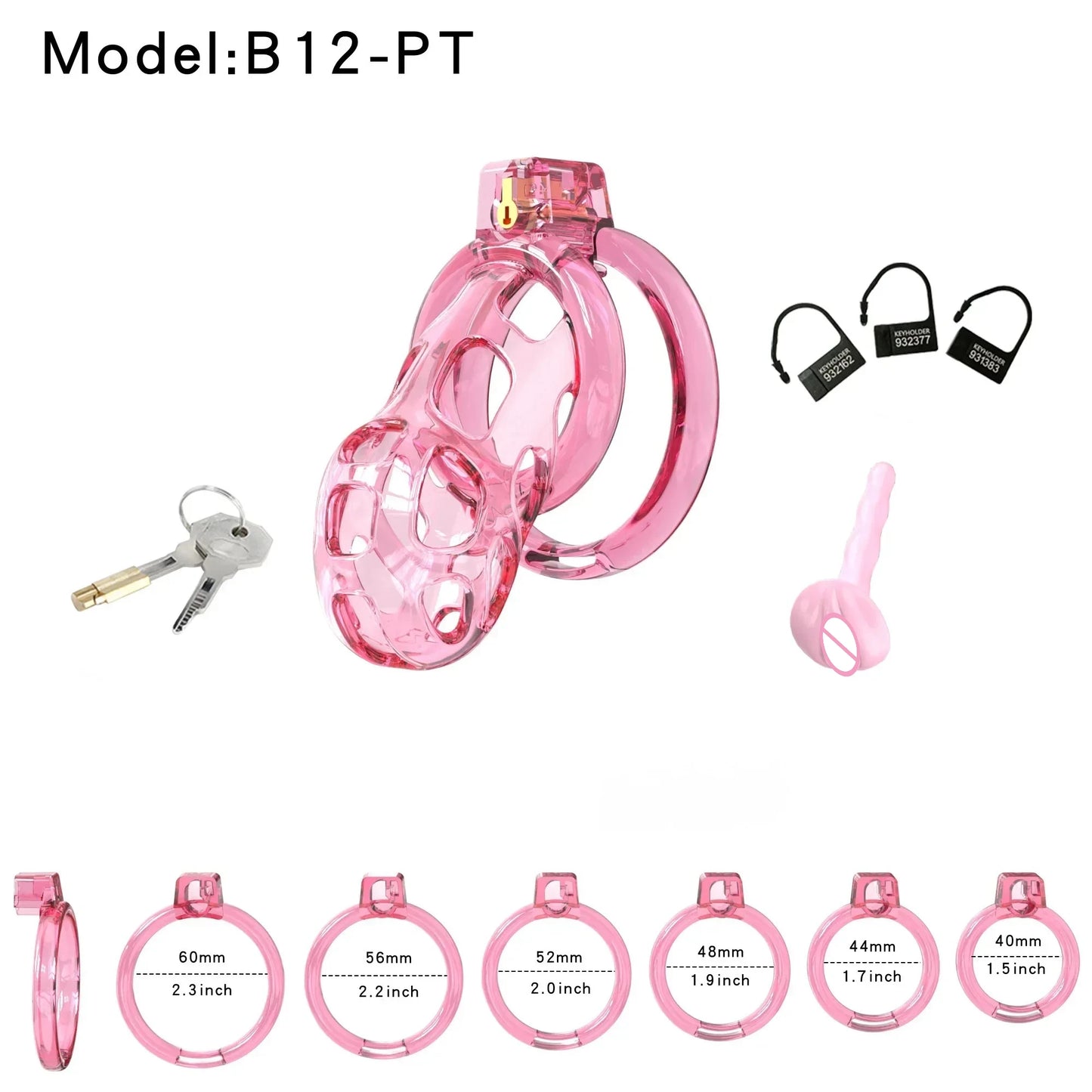 New Super Soft Cobra Chastity Cage Penis Abstinence Bondage Cock Cage with 6 Size Rings Catheter Sissy Gay Male Sex Toys 18