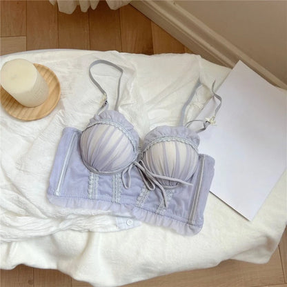 Iroppoi Sweet Charming Lingerie Set Delicate Lace Push Up Bra Small Cup Women, Sek-si Feminine Look New Hot Item BANERDANNI