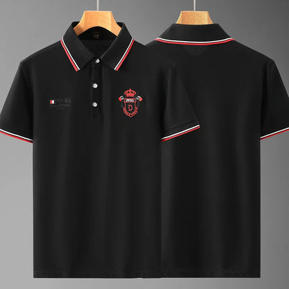 Extra Big Size 12XL Men's Casual Polo Shirt Short Sleeve Summer Tshirt Male Business Classic Elegant Large Plus Collar Golf Wear