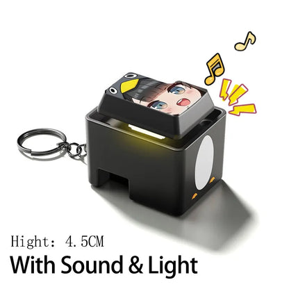 Gugugaga Penguin Keychains Anti-stress Keycap Keychains Cute Penguin Girl Keyrings Bag Charms Gifts 키캡