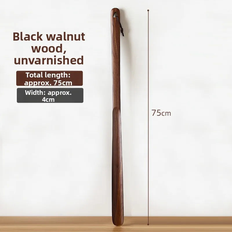 Long Handle Wooden Shoe Horn for Elderly And Pregnant Women Home Use Easy to Wear Shoes Slip on Shoe Scraper Practical Life Hack