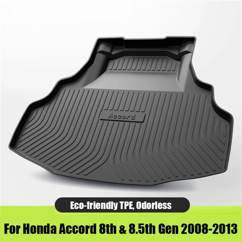 Custom Fit TPE Cargo Liner For Honda Accord 7th-11th Gen 2003-2023 Odorless Anti-Slip Waterproof Durable Trunk Mat Car Accessori