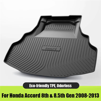 Custom Fit TPE Cargo Liner For Honda Accord 7th-11th Gen 2003-2023 Odorless Anti-Slip Waterproof Durable Trunk Mat Car Accessori