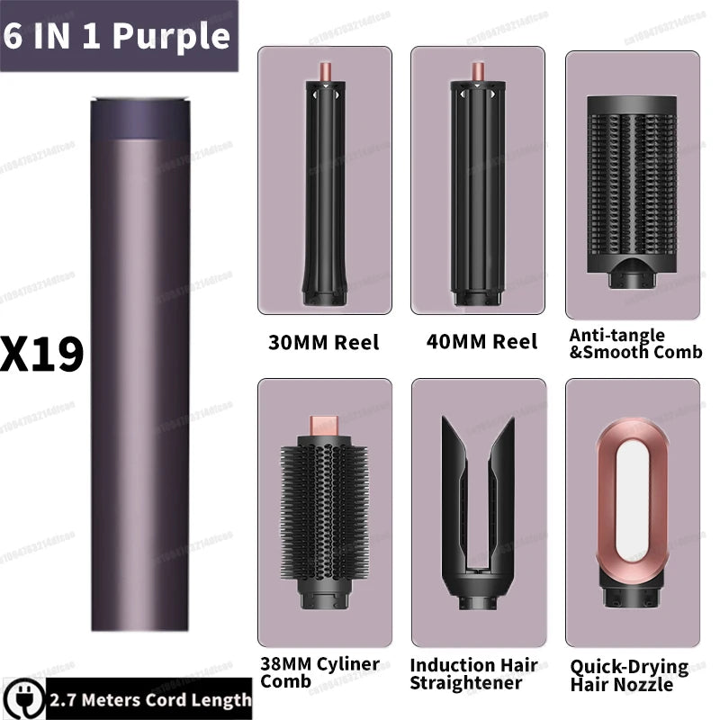 SenCiciMen Auto Curling Multi Hair Styler Curling Iron Hair Hot Air Brush Curling Barrel Hair Dryer Salon Professional Curl Hair