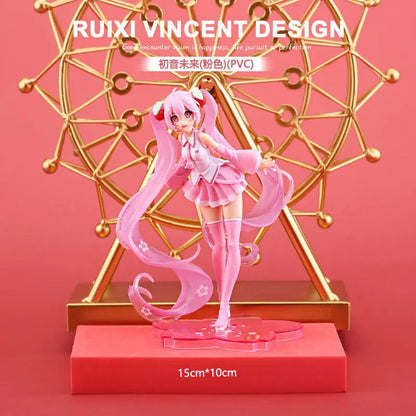 Anime Figure Hatsune Miku Model Statue Doll Beautiful Girl Sailor Moon Rem Asuna Cosplay Merchandise Collectible Gift For Fans
