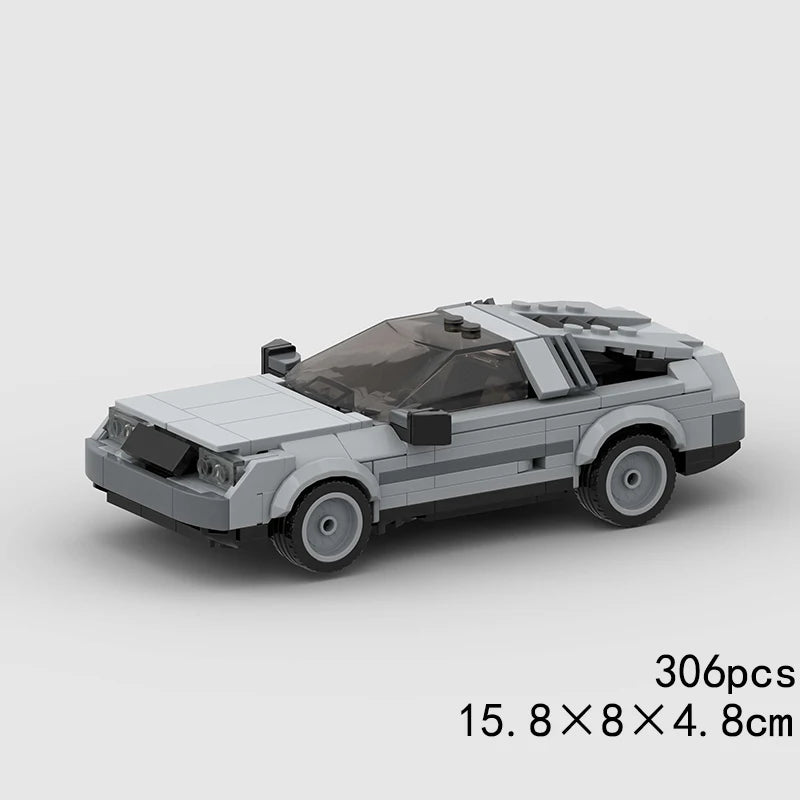 MOC Speed Sports Super Race Car Model Building Blocks Pickup Police Bricks City Racing Vehicle SUV Technical Rally Sport Toy