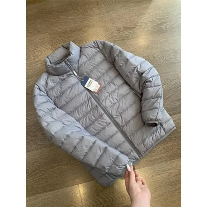 Ultra-Value Ultra-Light 90 down Cotton Men's Stand Collar Warm Coat Standard Fit Short Style Spring Youth Trend Bamboo Brand