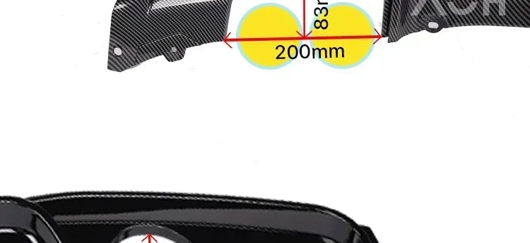 For BMW 3 Series F30 F31 2012-2019 MP Rear Bumper Diffuser LipCarbon M Tech Diffusor Body Kit M Sport Gloss Black 320i 328i
