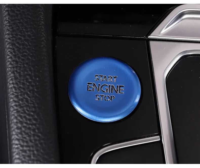 Car door unlocking button decorative sticker is suitable for Volkswagen VW new CC aluminum alloy interior button accessories