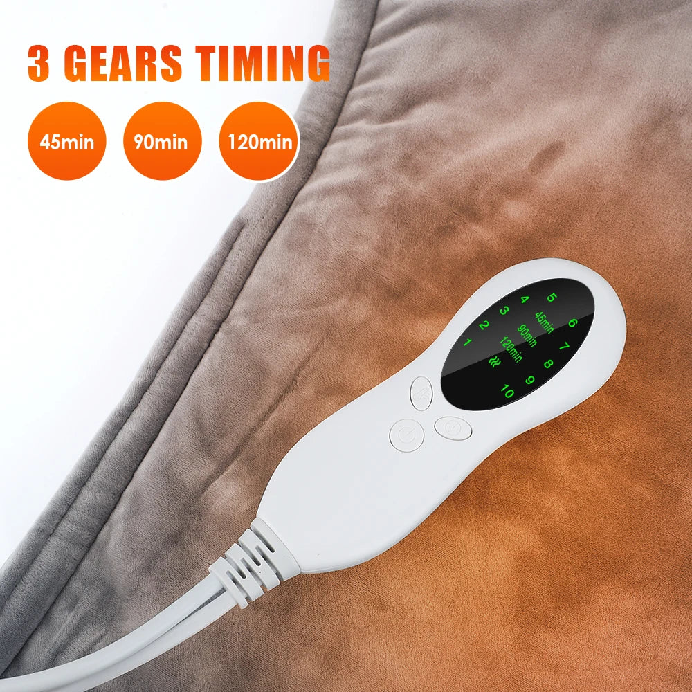 Electric Heating Pad Wrap Winter Warming Blanket For Shoulder Neck Abdomen Leg Waist Pain Relief Keep Warm Heated Shawl 60*90cm