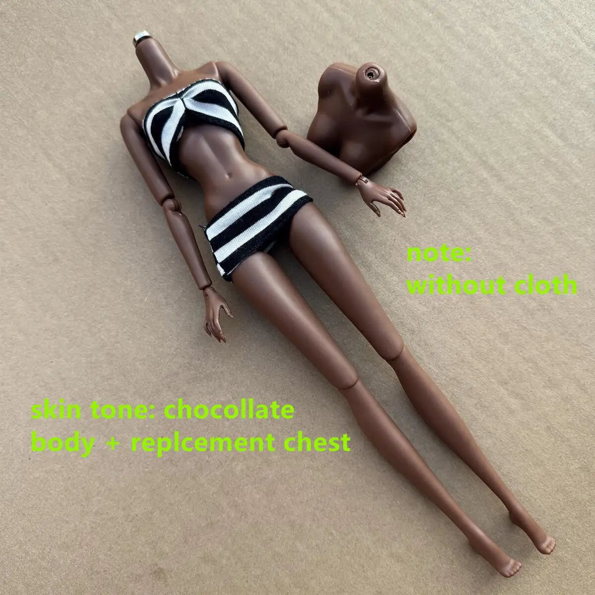 NEW LULY 1/6 Doll Body 2024 Version 12 Skin Tones High Quality Joints Removable Doll Body With Replacement Chest