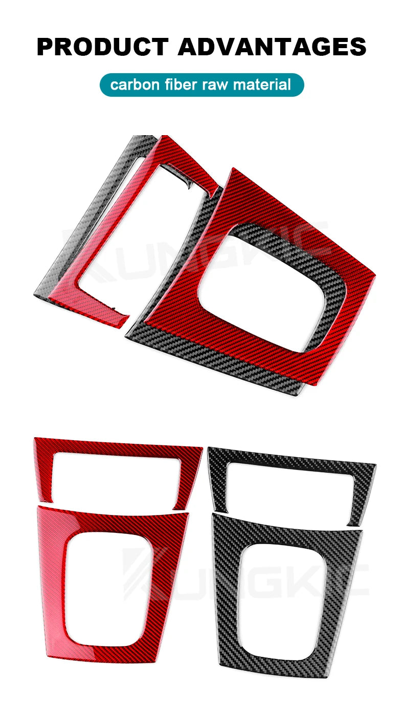 Real Soft Carbon Fiber Sticker For Subaru Impreza 2005 2006 2007 Gear Shift Panel Outlet Vent CD Frame Interior Accessories