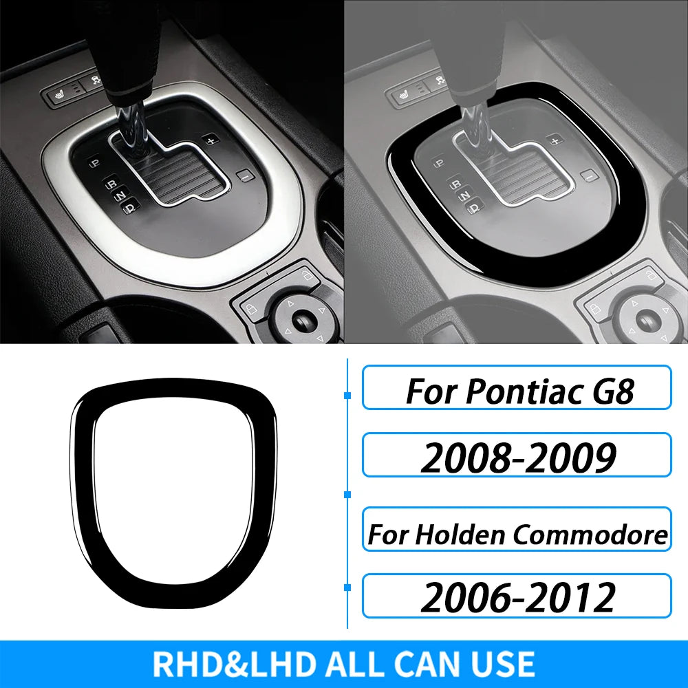 For Pontiac G8 2008-2009 For Holden Commodore 2006-2012 Carbon Fiber Gear Shift Frame Panel Trim Cover Car Accessories Sticker