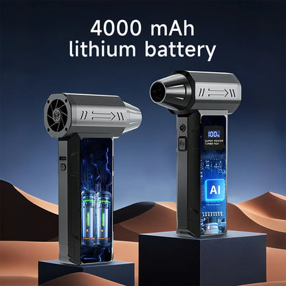 【2026 New】Brushless Wireless Jet Fan Turbo Air Blower For Car Cleaning With LED Light Digital Display Portable Outdoor BBQ Use