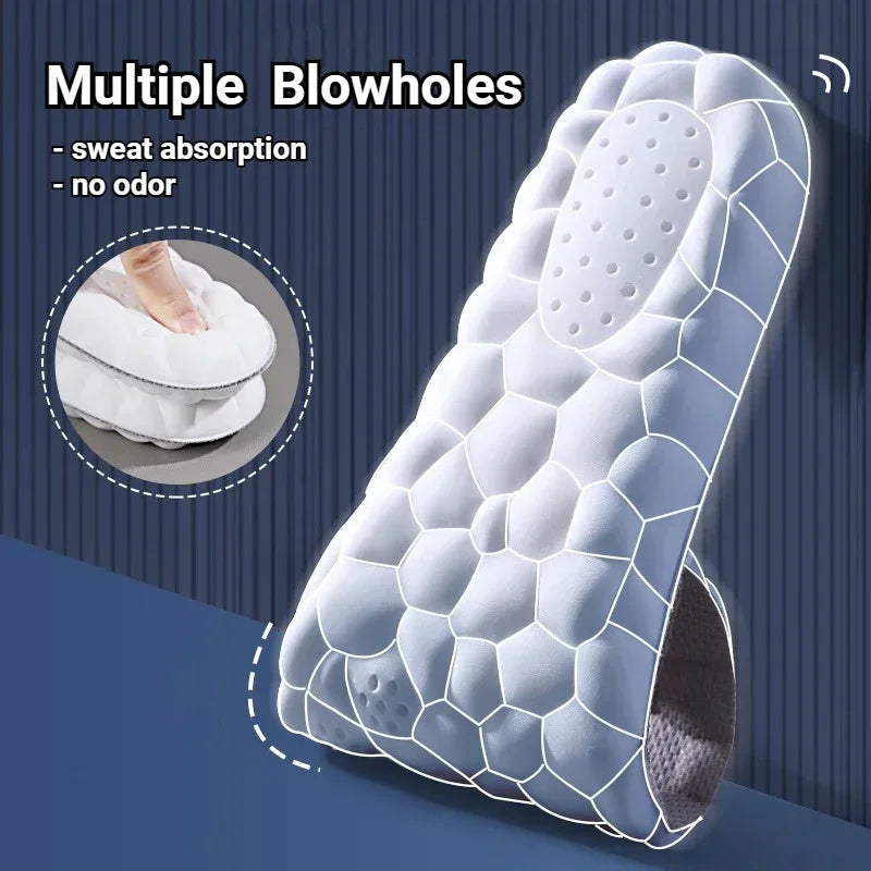 Upgrade Massage Sports Insoles Super Soft PU Insole for Feet Running Baskets Shoe Inserts Soles Arch Support Orthopedic Cushion