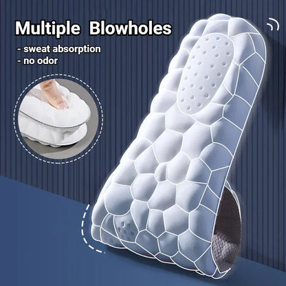 Upgrade Massage Sports Insoles Super Soft PU Insole for Feet Running Baskets Shoe Inserts Soles Arch Support Orthopedic Cushion