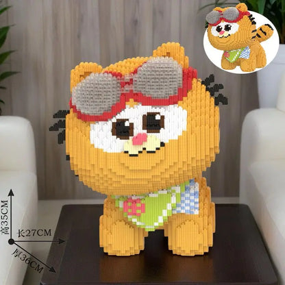 Huge Garfield Building Blocks Adult Stress Relief DIY Puzzle Toy Gift for Boys Girls Home Decor