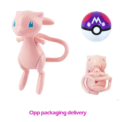 Pokemon Pokeball Figure Pikachu Dragonite Lapras Psyduck Mewtwo Gyarados Solgaleo Lunala Eevee Poke Ball Toy Kids Birthday Gift