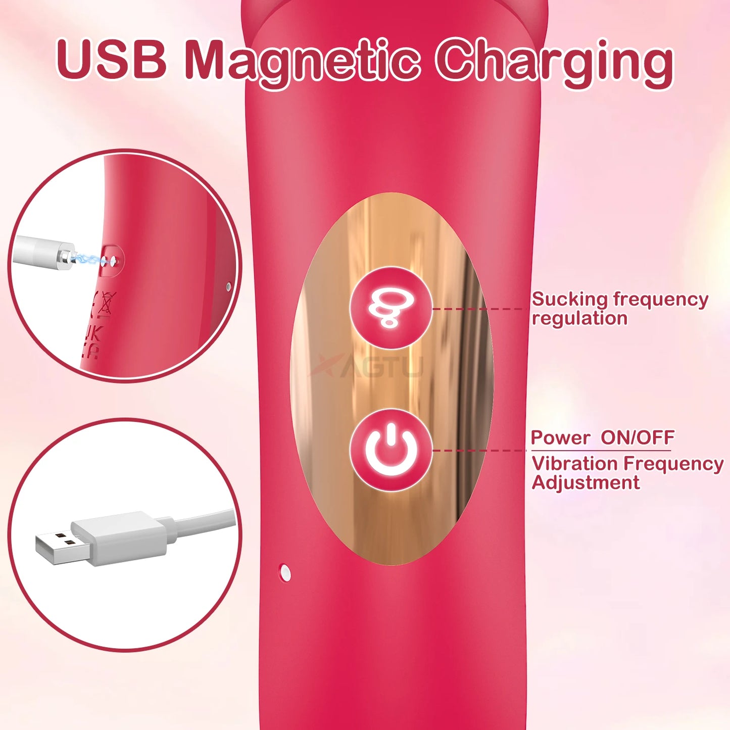 Sucking Vibrator Clitoral Clit Sucker for Women Female Powerful Vacuum Suction Nipples Anal Stimulator Massager Adult Sex Toys