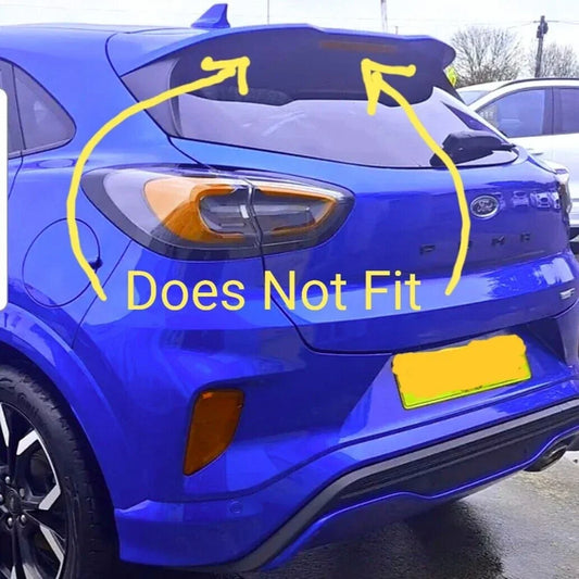 Super High Gloss Black Rear Spoiler Extension Wing For Ford Puma New Shape ABS Hatchback Lip Wing Car Exterior Styling Decoratio