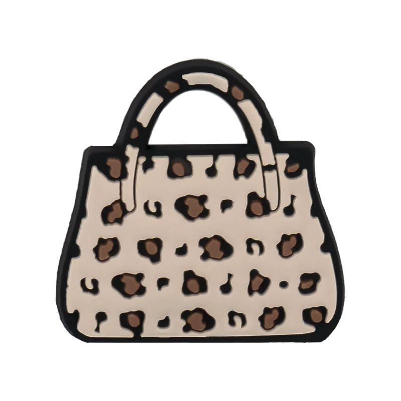 1/25pcs Leopard Print Shoe Charms for Hot Girl Women Shoe Decorations Pins Sandals Accessories Lipstick Heart Cherry Clog Buckle
