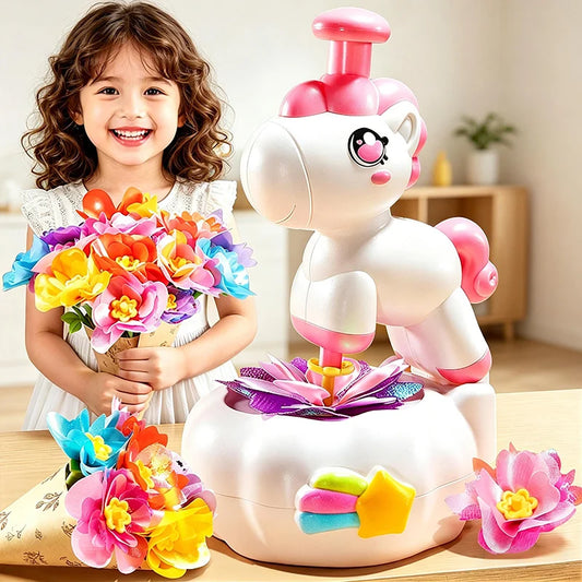 Girl Creative Flower Crafting Set Children's Work Supplies DIY Craft Education Manual Activities for 3 Years Kids Birthday Gifts