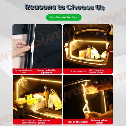 FOR 11-22 LEXUS CT200 Trunk Light Modification light Atmosphere lights White warm white Rear Trunk LED Light Bar