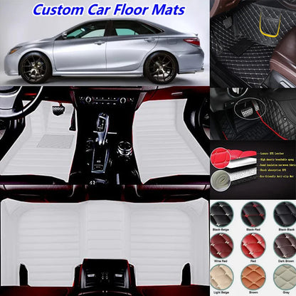 3D PU-leather Waterproof Custom Car Floor Mats For Toyota RAV4 2005-2025 Years Auto Carpets Coche Accessorie Liners