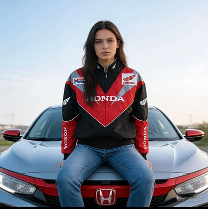 Honda New Stylish Jacket F1 Racing Suit Jacket Motorcycle Riding Jacket Vintage Biker Style Coat